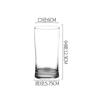 OCEAN Ouxin Vidro Transparente 0410 Copo de Água Reto Cintura 0808 Bebida de Leite Haibo mojito Cup