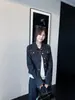 Jaqueta Jeans Curta Única e Super Estilosa Estilo Coreano em Cor Jeans Natural para Mulheres, Novo Modelo de Outono 2026, Jaqueta Cardigan com Ombro Normal