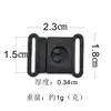 Cuatro y medio accesorios de cordón de costura de 15 mm tipo apertura deslizante hebilla de inserción hebilla de plástico de tracción anti-accidente