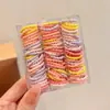 Anillo para el Pulgar de Color Caramelo para Niños Cuerda Elástica Alta para el Cabello de Niñas Cuerda para el Cabello Cabello de Bebé Accesorios para el Cabello