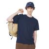 145g fino grande solto tamanho europeu sólido cor algodão T-shirt personalizado padrão estampado marca de moda pescoço redondo manga curta t-shirt