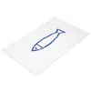 Alfombra de Piso con Pez de Dibujos Animados Transfronteriza, Felpudo Absorbente para Baño, Felpudo de Entrada Fácil de Cuidar, Alfombra de Imitación Cachemira para Sala de Estar