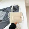 Shuai Mi Home 2026 Verano Nuevo Bolso de Mano Retro de Moda Elegante Bolso Cuadrado Pequeño de Nicho Simple Casual Bolso de Hombro Cruzado