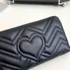 Carteira Feminina Longa Estilo Coreano 2026, Bolsa Clutch Simples e Fashion com Formato de Coração, Carteira de Grande Capacidade, Porta-Moedas, Bolsa para Celular