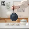 Mi Yan Argila Vulcânica Portátil Conjunto de Chá para Viagem Uma Bule Quatro Xícaras Conjunto de Chá Kung Fu Japonês terno Cerâmica Express Cup