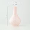 Vaso de Cerâmica Shumen Rosa Chinês com Esmalte Cristalino Decoração para Sala de Estar Luxo Acessível High-End Ornamentos para Arranjo de Flores Hidropônicas