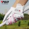 Guantes de golf PGM para mujer, de tela de fibra súper resistente con guantes granulados antideslizantes, venta al por mayor de fábrica.