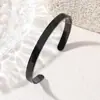 Popular Nicho Transfronteiriço Abertura em C Retrô Elegante Versátil Aço Titânio Que Não Desbota Pulseira Aço Inoxidável Pulseira