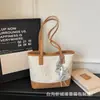 Bolso Tote de Gran Capacidad con Pedrería y Patrón de Estrella Transfronterizo, Personalizable, Bloques de Color, Moderno para el Trabajo, Estilo Coreano, Moda de Comercio Exterior, Bolso de Hombro