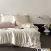 Exquisito Juego de Cuatro Piezas Floral Bordado S100 Lenzing Tencel, Ropa de Cama Fresca de Verano Romántica Francesa de Seda Helada para Niñas