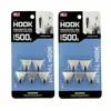 Ganchos mini de acero inoxidable, extra pequeños, ganchos adhesivos para pared sin clavos, ganchos para puerta de baño, ganchos de metal para colgar ropa