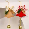 Navidad Abastecimiento Transfronterizo Carrillón de Viento Navideño Decoración de Atmósfera Regalo Llavero de Árbol de Navidad de Felpa Colgante para Bolso Venta al por Mayor