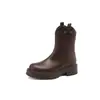 Botas Femininas Amazon Europeia e Americana Outono e Inverno Tamanho Grande Botas Novas Botas Martin Botas de Cano Curto Comércio Exterior Chinês Adulto em estoque