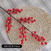 Fruta Vermelha Artificial, Fruta da Sorte, Fruta de Azevinho, Flores Sazonais, Flores Artificiais, Decoração de Casa, Decorações Florais de Casamento, Enfeites, Balde da Sorte, Alto Padrão