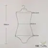 Perchas para bikini, perchas para ropa de tienda de trajes de baño de playa, perchas doradas para pantalones de exhibición, perchas para ropa de busto plano