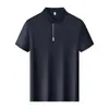 Camisa Polo Cool Trigo 70D 180G Tecnologia Sem Costura Manga Curta Gola Polo com Logo Estampado, Uniforme de Trabalho Unissex