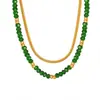 Collar de Perlas Dopamina para Mujer Nuevo Collar para Apilar Lujo Ligero Diseño de Nicho Cadena para Clavícula Joyería al por Mayor