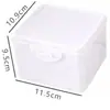 Caixa de armazenamento de cartas fosca transparente para itens de mesa com tampa caixa de armazenamento caixa gaveta de cartas caixa de organização