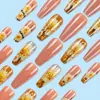 Margarita de Primavera Uñas de Ballet Uñas Nuevas Dulces Frescas Parche para Uñas Venta al por Mayor Uñas Calientes Europeas y Americanas