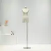 Suporte de Exposição Meio Corpo Feminino para Loja de Roupas Suporte de Exposição de Manequim de Corpo Inteiro Manequim Feminino de Corpo Inteiro com Pernas Divididas Estilo Coreano