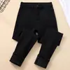 Jeans Grosso com Forro de Lã 2025 Outono e Inverno Novo Slim-Fit Cintura Alta Elástico Skinny Lápis