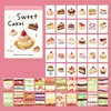 Libro de Pegatinas Xinmo Doudou Serie Galleta de Vida Material de Decoración para Diario de Comida Coreana Pegatinas 50 Hojas en 6 Diseños