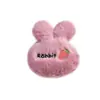 Broche de felpa bordado de conejo estampado ropa de muñeca de algodón pasador llavero colgante material para joyería