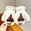 Guantes de Lana con Cuello Halter Estilo Ins Lindo para Niños, Guantes de Manopla Engrosados a Prueba de Viento y Frío, Guantes Cálidos para Otoño e Invierno