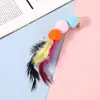 Fornecimento Direto da Fábrica de Brinquedo de Vara com Cabeça Substituível de Gato Engraçado, Cabeça de Reposição, Cabeça de Reposição com Pena de Galinha, Brinquedos e Suprimentos para Alívio do Tédio de Gatos Venda por Atacado