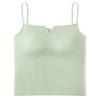 Nuevo Sujetador de Espalda Hermosa Ropa Interior de Una Pieza Top Tubo Antideslizante Ligero con Almohadilla para el Pecho Camisola Blanca Tipo Chaleco para Mujer