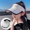 Protección Solar para Niños Sombrero de Sol de Verano de Ala Ancha con Cola de Caballo 2024 Estilo Extranjero Seda de Hielo Sombrero de Copa Vacía Sombrero de Verano para Viaje