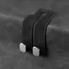 Gancho para coche gancho pequeño de almacenamiento en el respaldo del asiento de coche gancho trasero metálico multifuncional para coche de gamuza