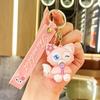 Chaveiro Criativo Cão de Orelhas Grandes Sanrio Cinnamoroll Pingente para Chave de Carro Bolsa Ornamento de Chaveiro Pequeno Presente