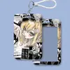 Porta-Cartões de Menina Bidimensional de Subcultura Retrô Manga de Armazenamento para Cartão de Identidade Cartão Bancário Cartão de Acesso Cartão de Refeição do Campus Deslizante