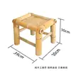Silla de Bambú Antigua con Respaldo, Mesa de Bambú para Patio Exterior, Taburete Pequeño de Bambú, Banco de Bambú, Accesorios de Baile de Boda Estilo Chino