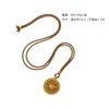 Nuevo collar con colgante largo estilo chino ligero de lujo con brújula giratoria de circonita, cadena de lana, estilo retro, exquisito, combina con todo, para mujer