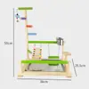 Soporte Interactivo de Escritorio para Loros Plataforma Multifuncional de Entretenimiento para Cacatúas y Periquitos para Jugar y Trepar