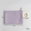Cartera de monedas de gran capacidad Amazon hecha a mano DIY bolsa de lona 100% algodón color sólido cremallera engrosada bolsa de almacenamiento bolsa de mezclilla