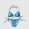 Tendencia de moda Y2K Primavera/Verano 2026 bikini sexy ins diseño de nicho europeo y americano conjunto de top sin mangas sexy ajustado
