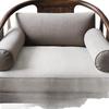 Silla con Respaldo de Madera Maciza de Nogal Negro Norteamericano Sillón Individual Silla de Oficina Moderna de Cuero Silla de Escritorio para Té