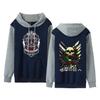 Animación de Comercio Exterior ATTACK ON TITAN Gigante de Ataque Sudadera con Capucha Estampada Color de Contraste para Parejas Holgada