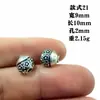 Plata Antigua Pez Pequeño Forma de Corazón Pez Dorado Redondo Accesorios Cuentas Espaciadoras DIY Pulsera Trenzada Hecha a Mano Collar Accesorios de Joyería
