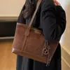 Bolso Tote de Moda Estilo Coreano para Mujer 2025 Nueva Moda Versátil Gran Capacidad Bolso de Hombro Simple Casual para Viajeras