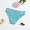 Nuevas Bragas de Algodón para Mujer con Hilo Color Sólido Cintura Baja Vientre Transpirables Doble Capa Panties para Niñas Suministro Directo de Fábrica