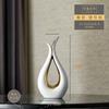 Jarrón de cerámica de lujo ligero transfronterizo con sentido avanzado, flor seca, flor eterna, decoración, adornos para sala de estar, jarrón al por mayor