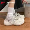Sapatos de Puxar para Mulheres, Sandálias para Mulheres, Novo Estilo de Verão, Sapatos de Praia Vazados com Fechamento em Velcro e Biqueira Fechada, Tamancos de Solado Grosso Z