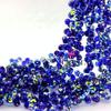 Agujero Horizontal Cristal de Fresa Cristal Facetado Cuentas Sueltas Bombilla de Luz Perlas Destellantes Accesorios para Joyería Hecha a Mano DIY Decoración Colgante para Coche