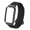 Adecuado para Correa de Reloj Xiaomi Mi Band 7 Pro, Correa Magnética de Silicona Transpirable Impermeable, Diseño de Anillo de Cola Anti-Desprendimiento de Carcasa Metálica