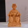 Guanyin de Ciprés, Guanyin del Mar del Sur, Rey Ksitigarbha, Adornos Decorativos para Sala de Estar, Artesanías de Talla en Madera Maciza, Para Regalar, Estatuas de Buda para Adoración