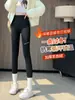 Pantalones de tiburón para mujer, nuevo estilo 2026, grises, otoño/invierno, forrados de felpa, de cintura alta, realzan las caderas, ajustados, leggings de yoga Barbie